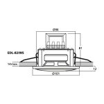 EDL-82/WS | PA stropný reproduktor-4509