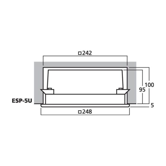 ESP-5U | PA nástenný a stropný reproduktor pre zapustenú montáž-4557