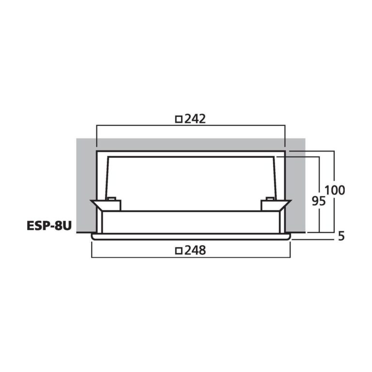 ESP-8U | PA nástenný a stropný reproduktor pre zapustenú montáž-4564