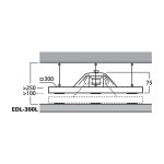 EDL-300L | Super disperzný PA stropný reproduktor-4463