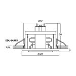 EDL-84/WS | PA stropný reproduktor-4513