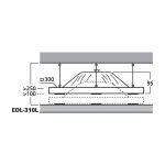 EDL-310L | Super disperzný PA stropný reproduktor-4465