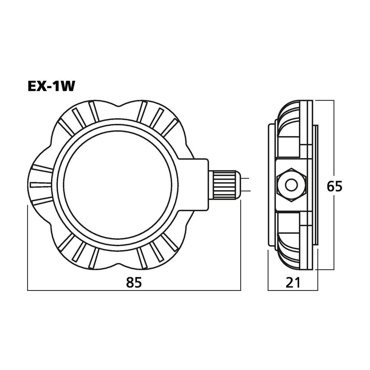 EX-1W | Audio exciter/resonator, 5 W, 8 Ω-6484