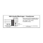TR-1050LC | 100 V high-performance audio transformer, 50 W-6297