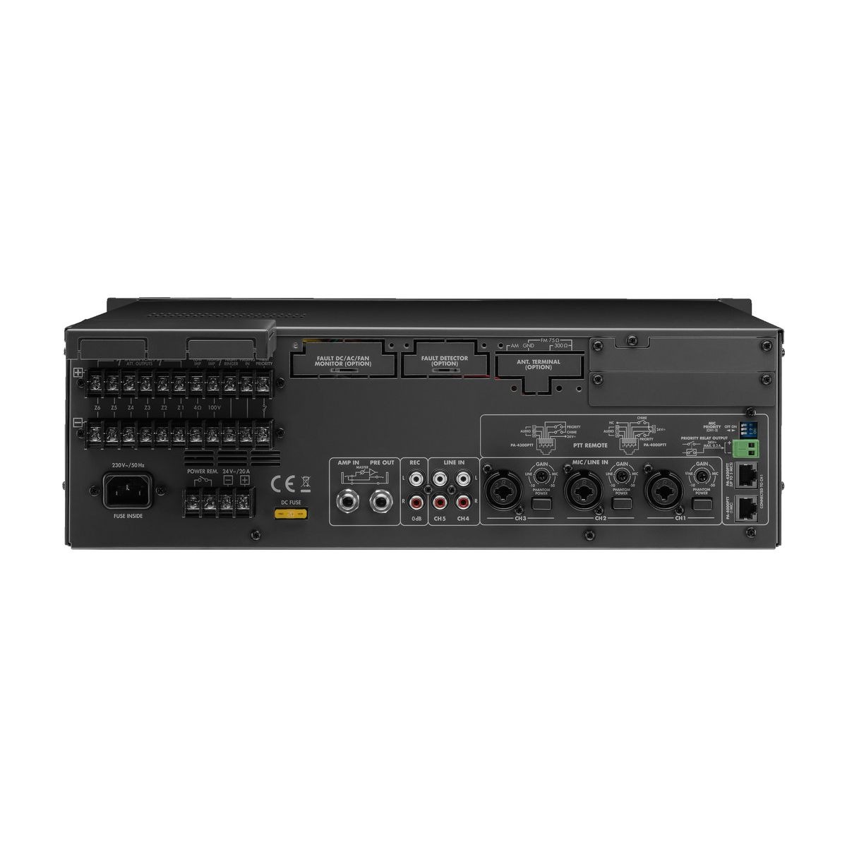 PA-6240 | 6-zone mono PA mixing amplifier, 240 W-5492