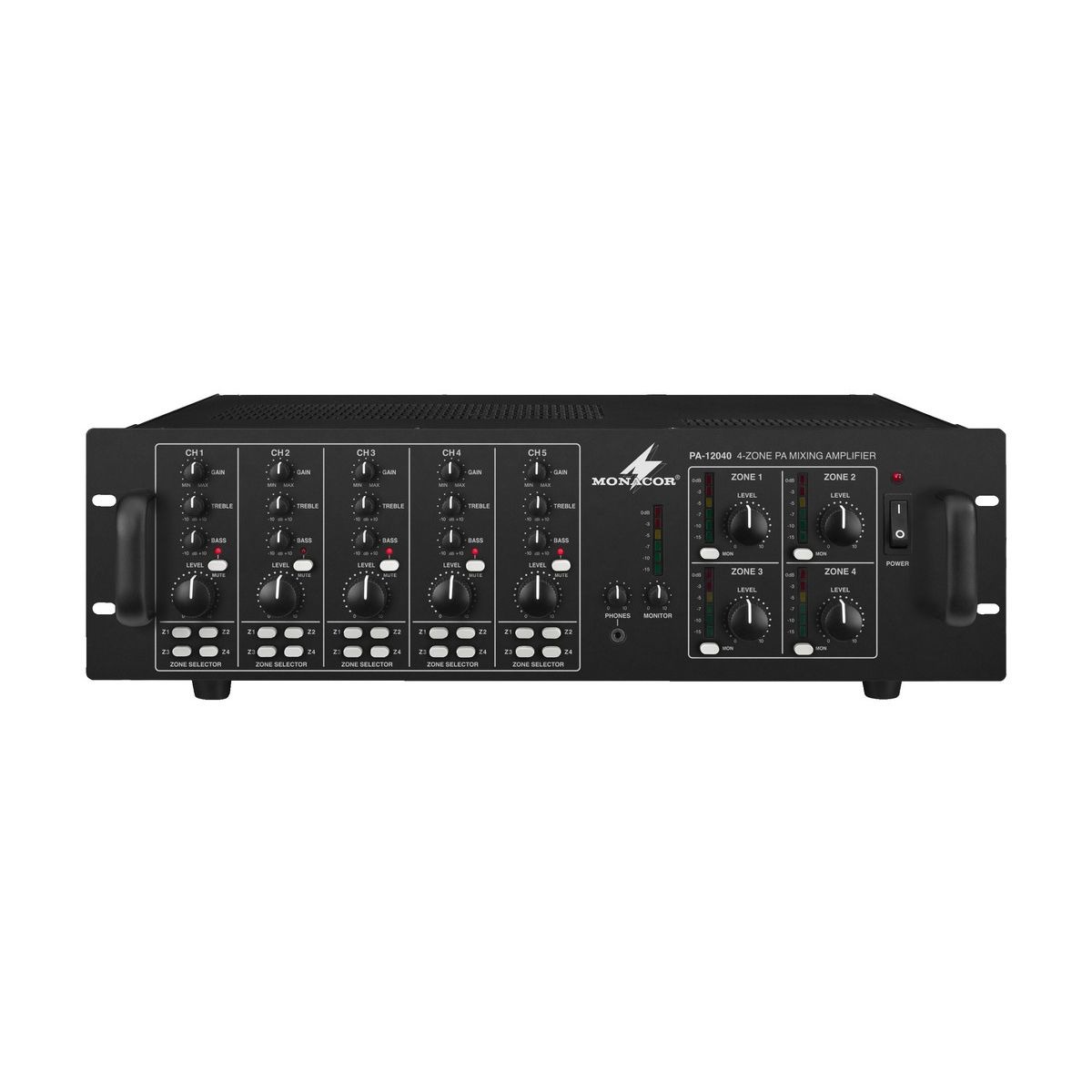 PA-12040 | 4-channel mono mixing amplifiers, 4 x 120 W-0