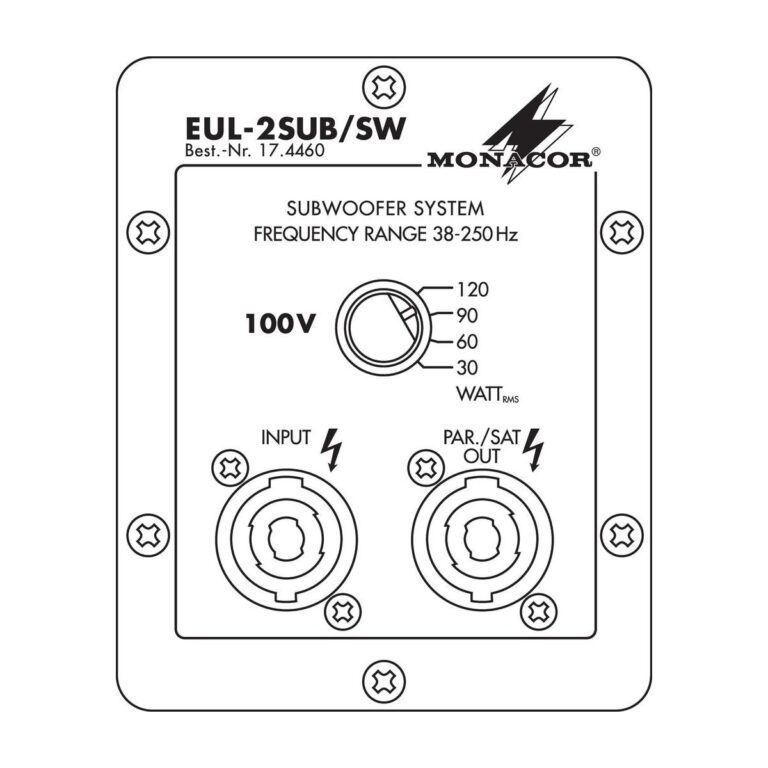 EUL-2SUB/SW | Subwoofer v 100V linkovej technológii-4592