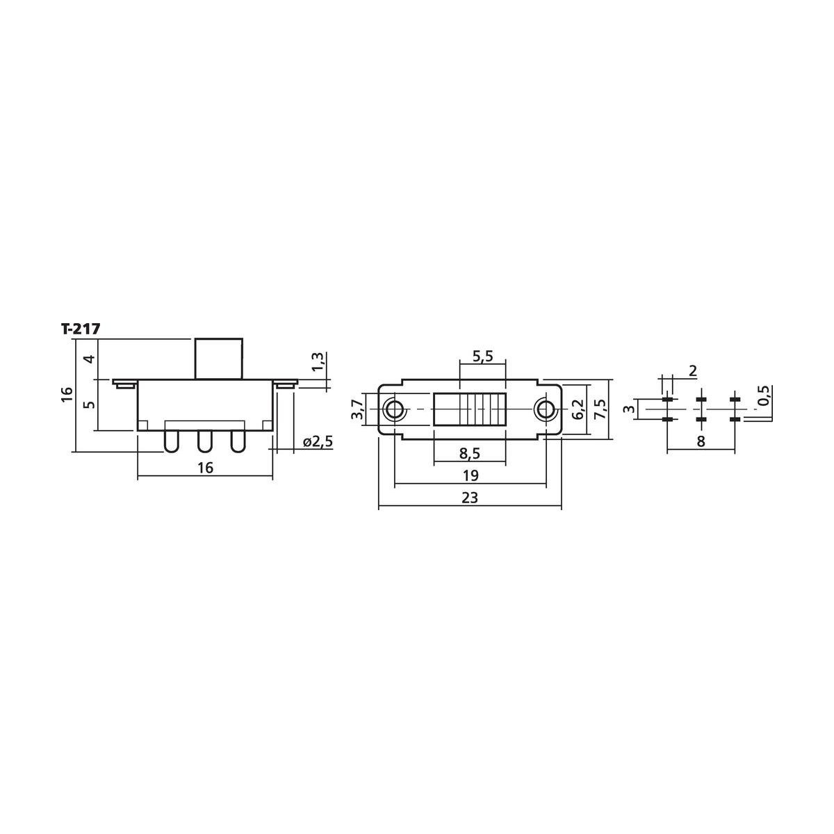 T-217 | Miniature sliding switch-6224