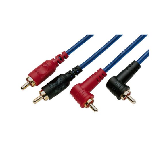AC-082/BL | Stereo audio prepojovací kábel, 0.8 m-0