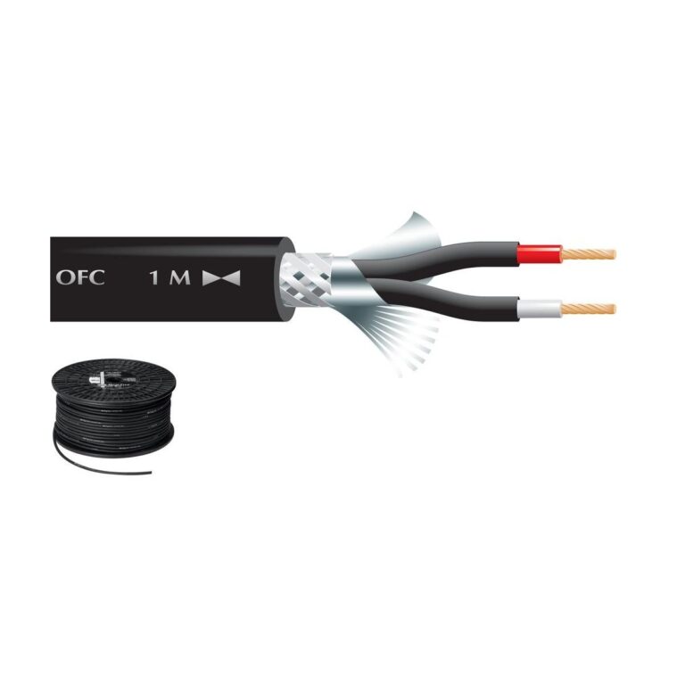 MLC-122/SW | Mikrofónny kábel “HIGH QUALITY”, 2 x 0.24 mm2, 100 m-0