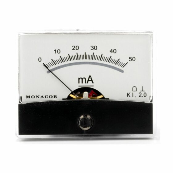 PM-2/50MA | Moving coil panel meter, 50 mA-0