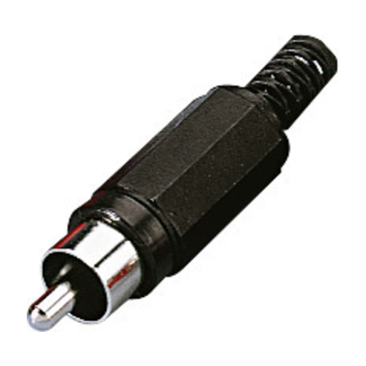 T-704P/SW | RCA plug, black-0