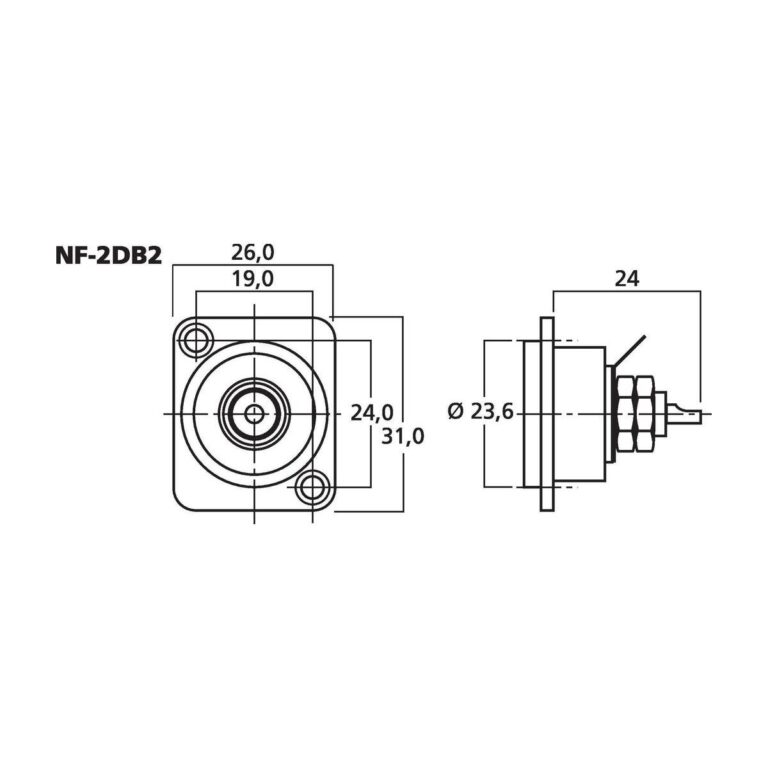 NF-2DB2 | NEUTRIK RCA panel jacks-5383