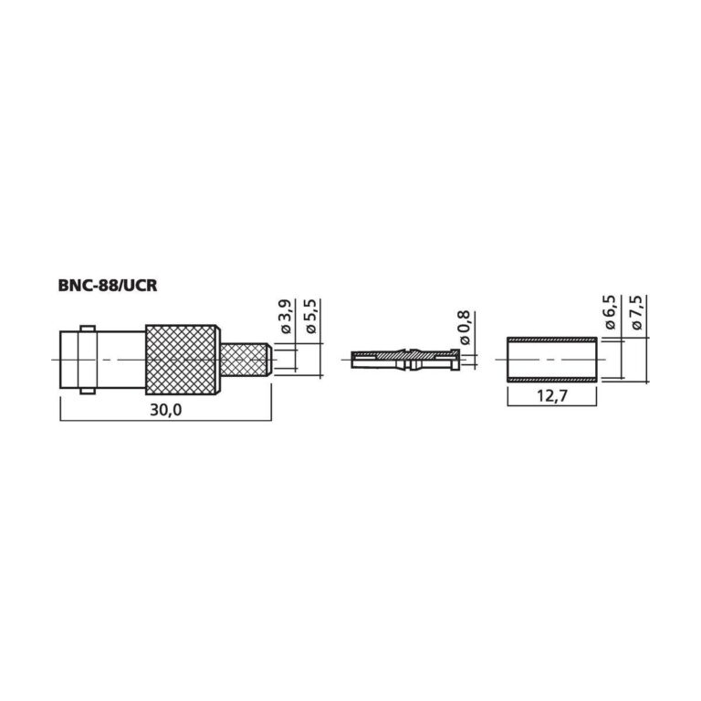 BNC-88/UCR | BNC krimpovaný inline jack-4192