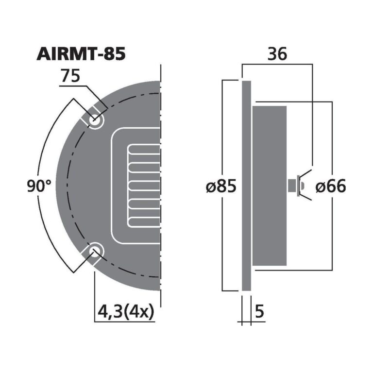 AIRMT-85 | High-end Air Motion Transformer tweeter, 20 W, 4 Ω-4111