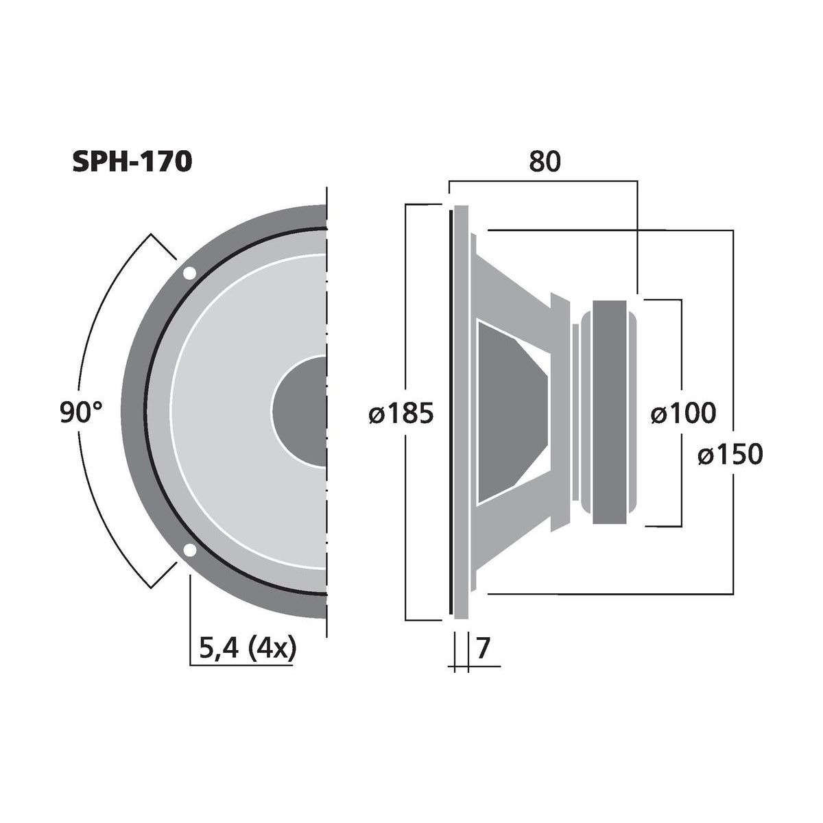 SPH-170 | Hi-fi bass-midrange speaker, 50 W, 8 Ω-6037