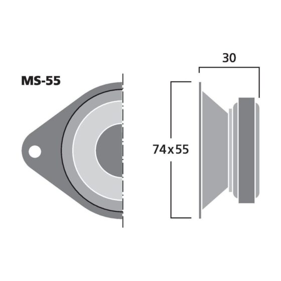 MS-55 | Mikrofónny reproduktor, 8 Ω-5260