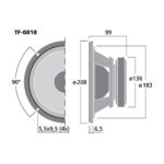 TF-0818 | PA bass-midrange speaker, 100 W, 8 Ω-6274