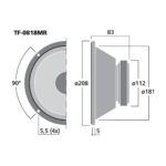 TF-0818MR | PA midrange speaker, 100 W, 8 Ω-6275