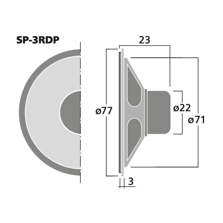 SP-3RDP | Miniature Flush-Mount Speakers, 8 Ω-5871