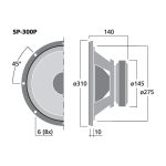 SP-300P | Basový reproduktor, 100 W, 8 Ω-5839