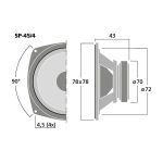 SP-45/4 | Bass-midrange speaker, 20 W,4 Ω-5877