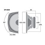 SP-60/8 | Hi-fi bass-midrange speaker, 30 W, 8 Ω-5902