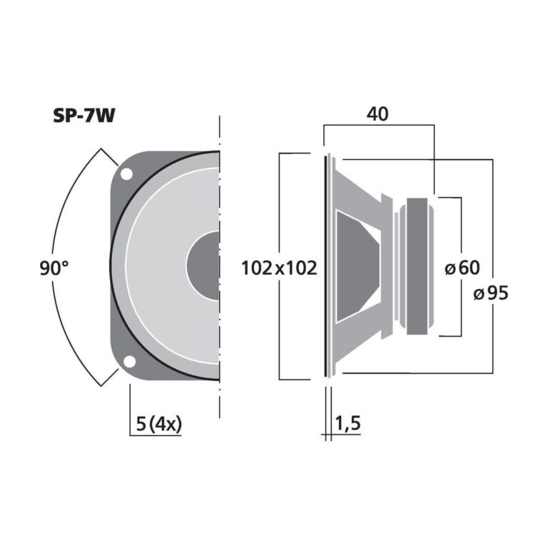 SP-7W | Universal speaker, 4 W, 8 Ω-5907