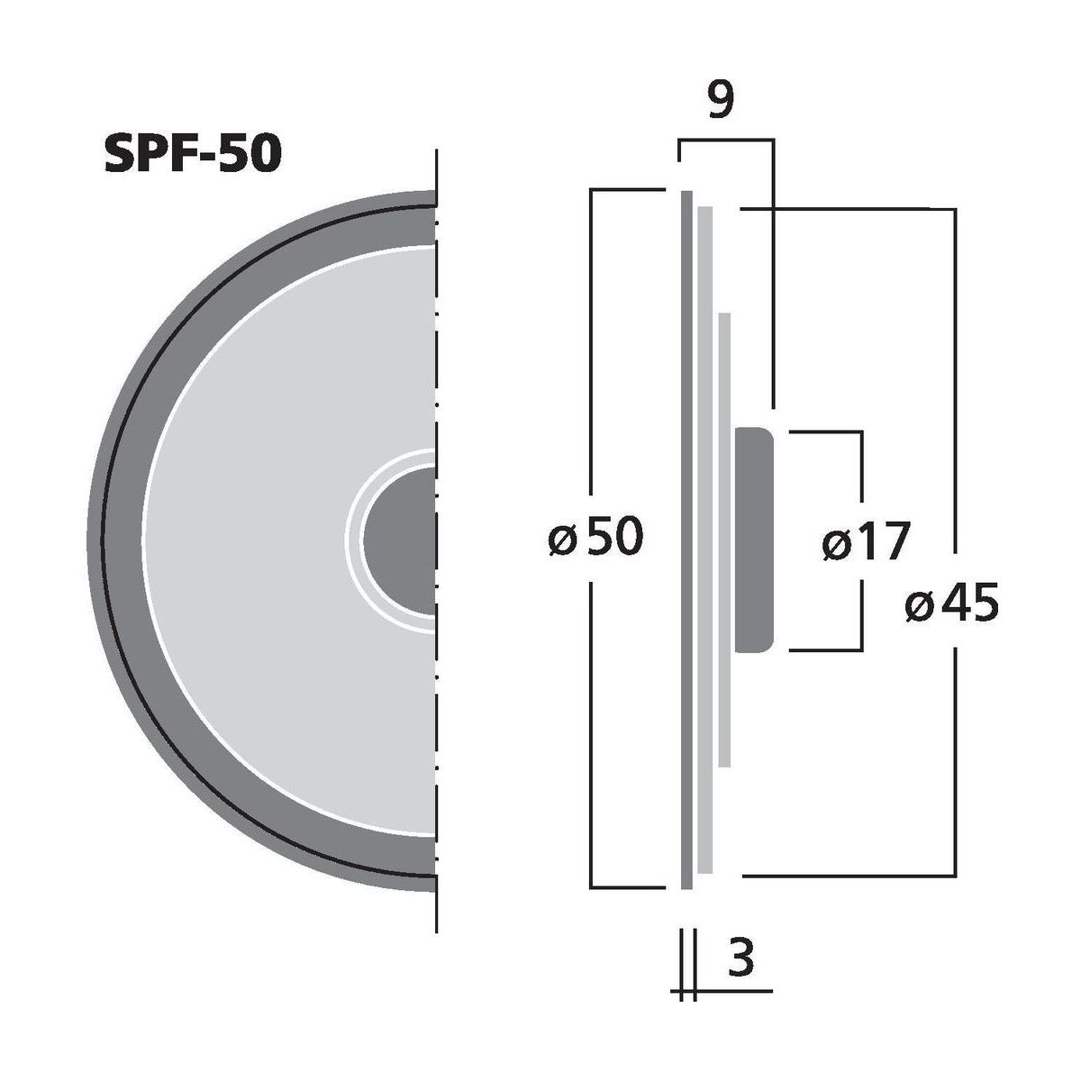 SPF-50 | Miniature flat speaker, 8 Ω-6006