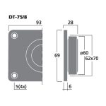 DT-75/8 | Hi-fi kupolový výškový reproduktor, 25 W, 8 Ω-4391