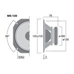 MS-130 | Hi-fi stredový reproduktor, 40 W, 8 Ω-5239