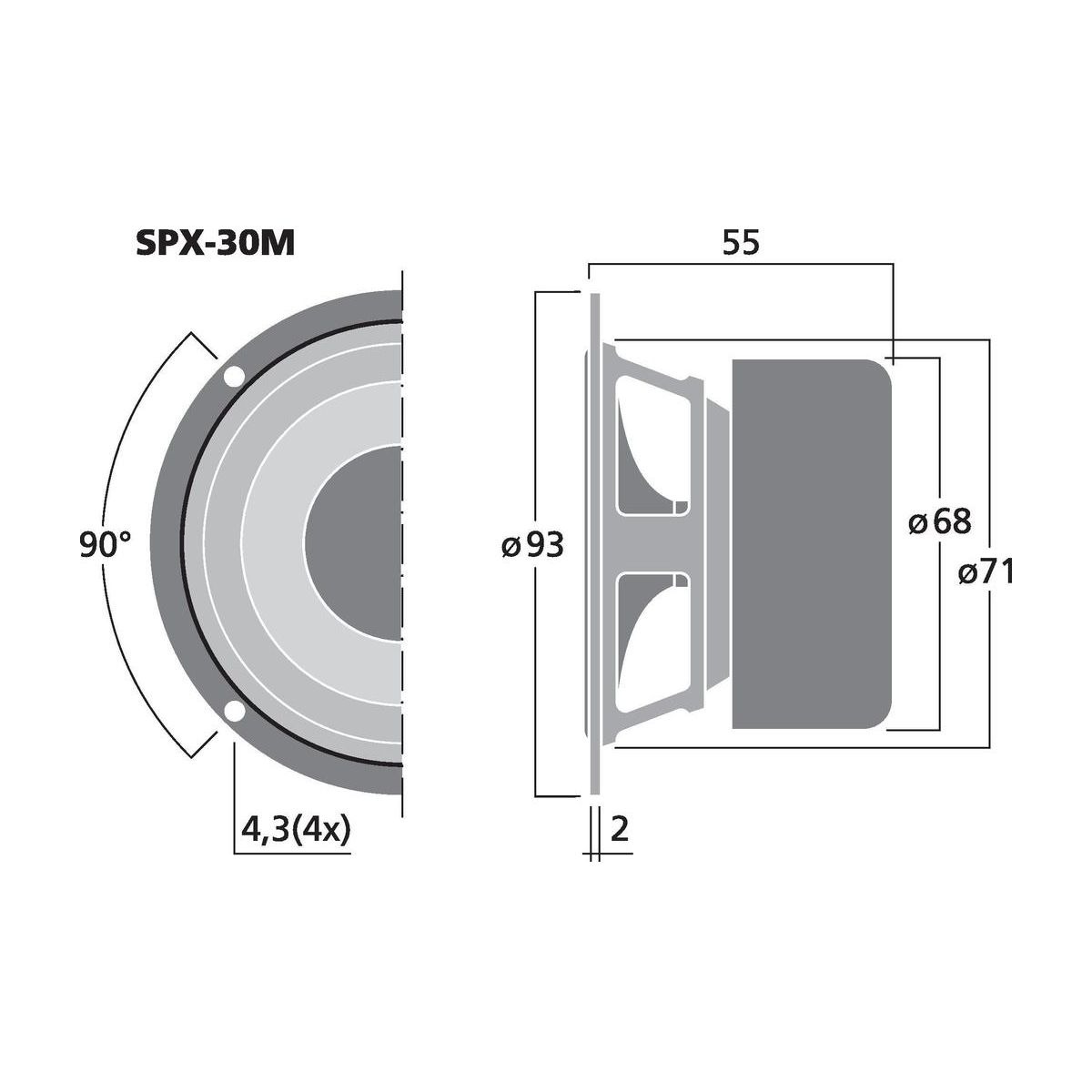 SPX-30M | Hi-fi full range speaker, 20 W, 8 Ω-6152
