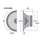 SP-8/150PA | PA bass-midrange speaker, 150 W, 8 Ω-5909