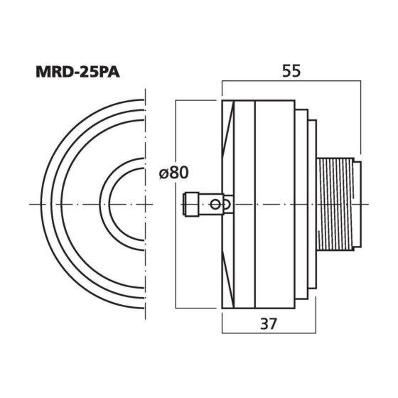 MRD-25PA | PA horn driver, 25 W, 8 Ω-5224