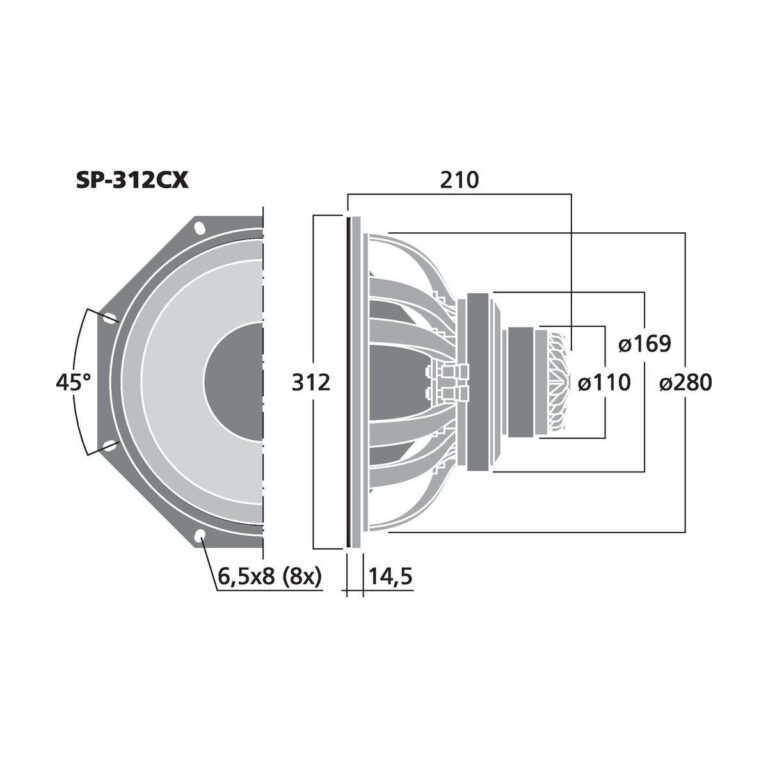 SP-312CX | 2-way coaxial PA speaker-5856