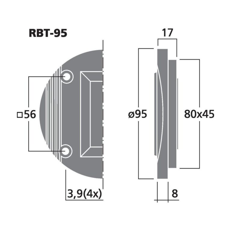 RBT-95 | Ribbon tweeters, 30 W, 8 Ω-5686