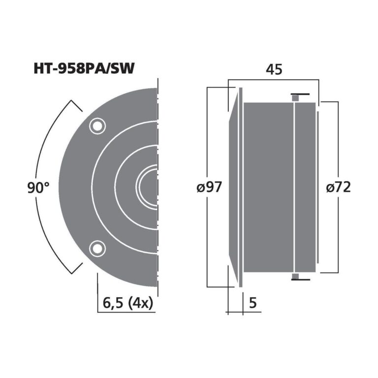 HT-958PA/SW | Prstencový výškový radiátor, 30 W, 8 Ω-4721