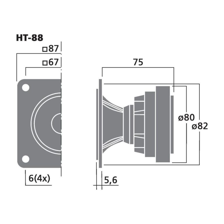 HT-88 | PA horn výškový reproduktor, 50 W, 8 Ω-4719