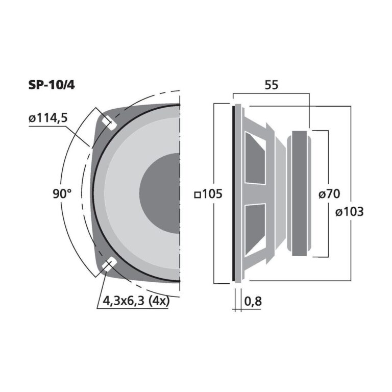 SP-10/4 | Universal speaker, 15 W, 4 Ω-5776