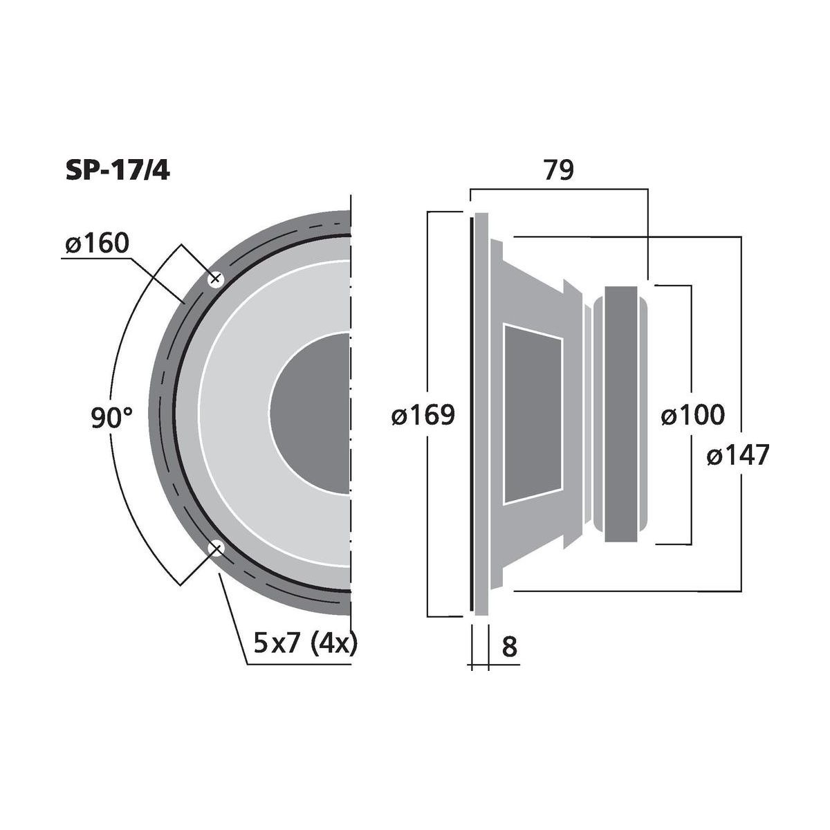 SP-17/4 | Universal speaker, 30 W, 4 Ω-5803