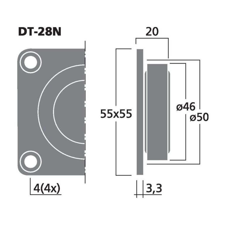 DT-28N | Neodymový hi-fi výškový reproduktor, 50 W, 8 Ω-4385