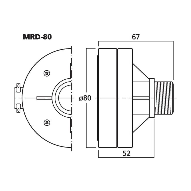 MRD-80 | PA horn driver, 30 W, 8 Ω-5232