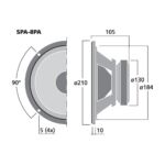 SPA-8PA | PA bass-midrange speaker, 100 W, 8 Ω-5923