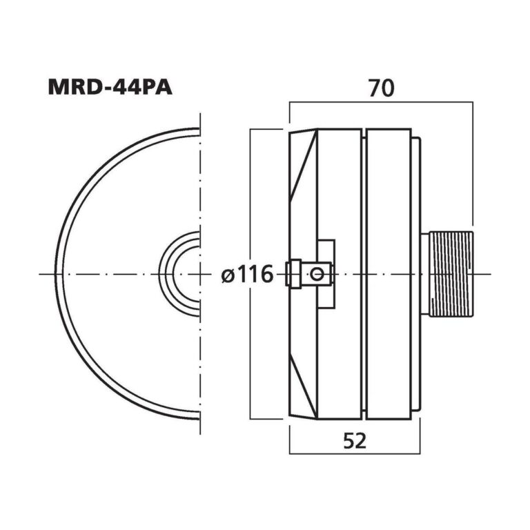 MRD-44PA | PA horn driver, 45 W, 8 Ω-5231