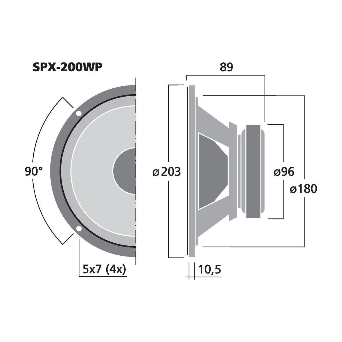 SPX-200WP | Hi-fi full range speaker, 50 W, 8 Ω-6147