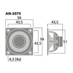 AN-2075 | Vysokokvalitný hi-fi reproduktor s plným rozsahom, 20 W, 8 Ω-4114