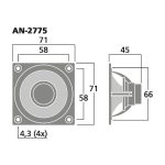 AN-2775 | Vysokokvalitný hi-fi reproduktor s plným rozsahom, 20 W, 8 Ω-4116