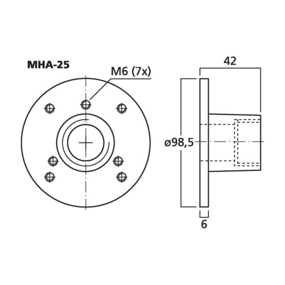 MHA-25 | Skrutkový adaptér-5086