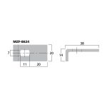 MZF-8624 | Upevňovacia svorka pre mriežky reproduktorov-5347