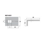 MZF-8625 | Upevňovacia svorka pre mriežky reproduktorov-5348